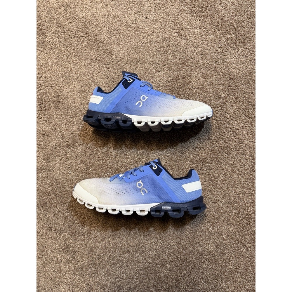 Size 9 - On Cloudflow 3 Cloud Running Shoes Blue White Women's Sneakers